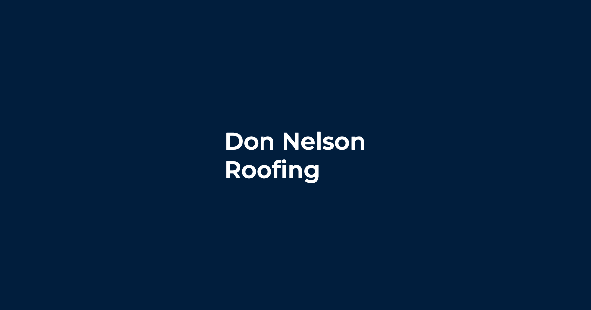 Don Nelson Roofing